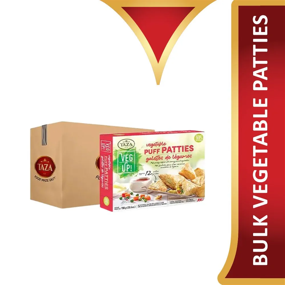 TAZA Bulk Vegetable Patties 12x12