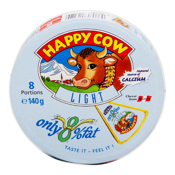 Happy Cow  Low Fat Portion Cheese 140Gm