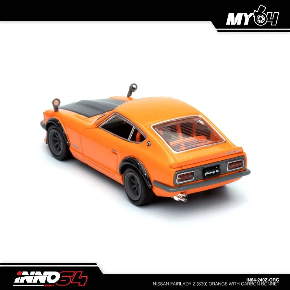 INNO64 | NISSAN FAIRLADY 240Z | ORANGE WITH CARBON BONNET