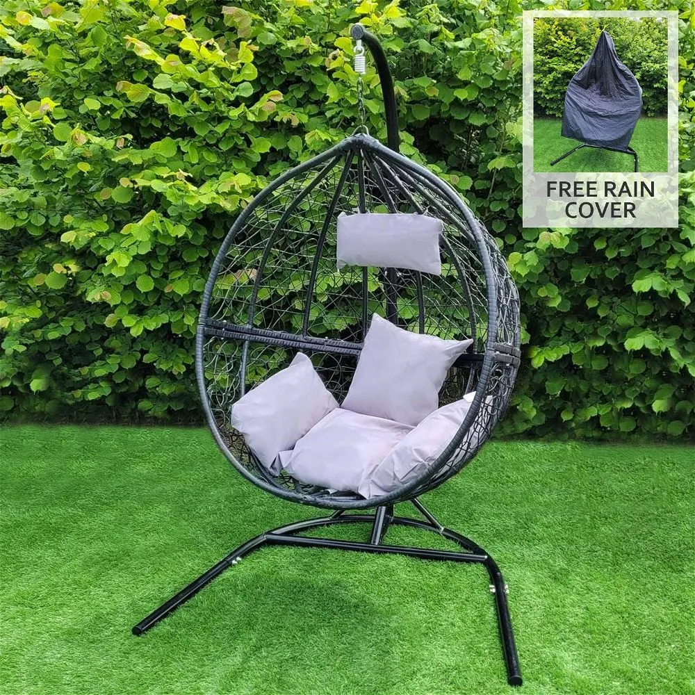 Black Egg Swing Chair