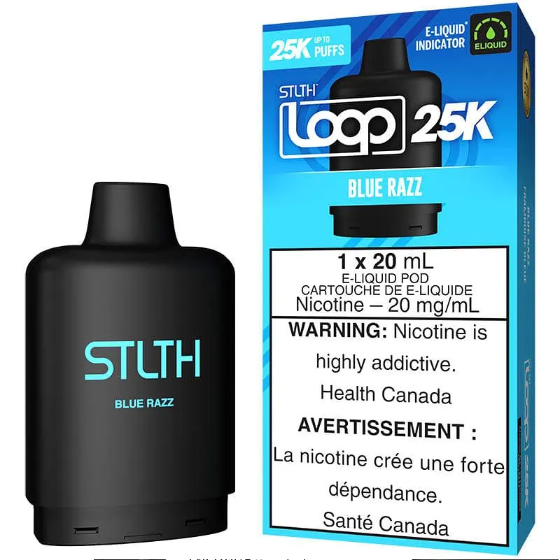 Stlth Loop Pod 25k Blue Razz