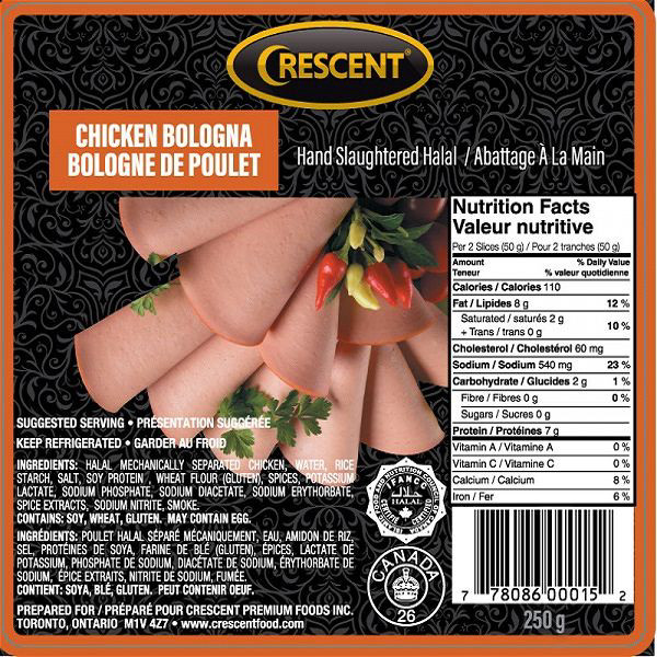 Crescent Chicken Bologna 375g