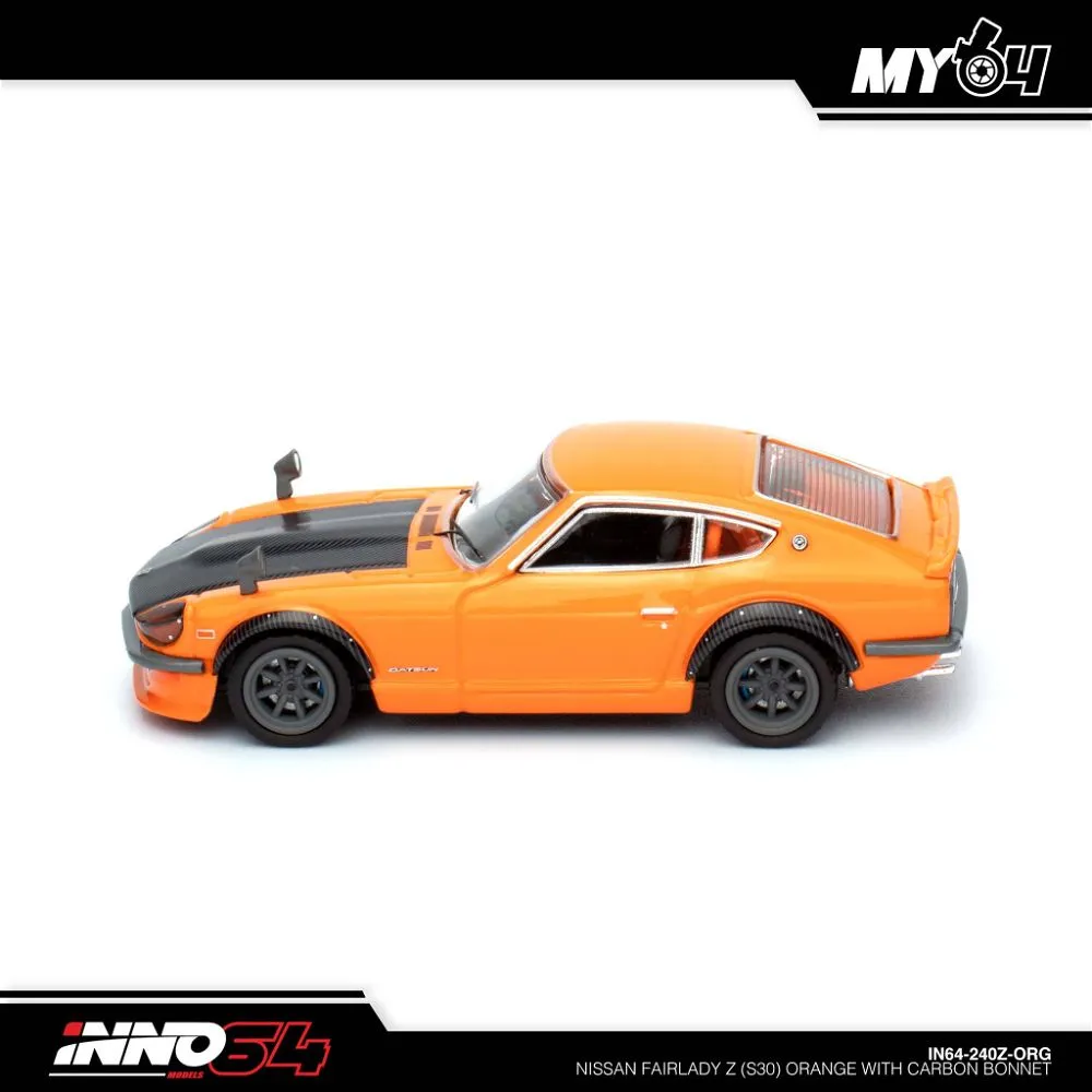 INNO64 | NISSAN FAIRLADY 240Z | ORANGE WITH CARBON BONNET