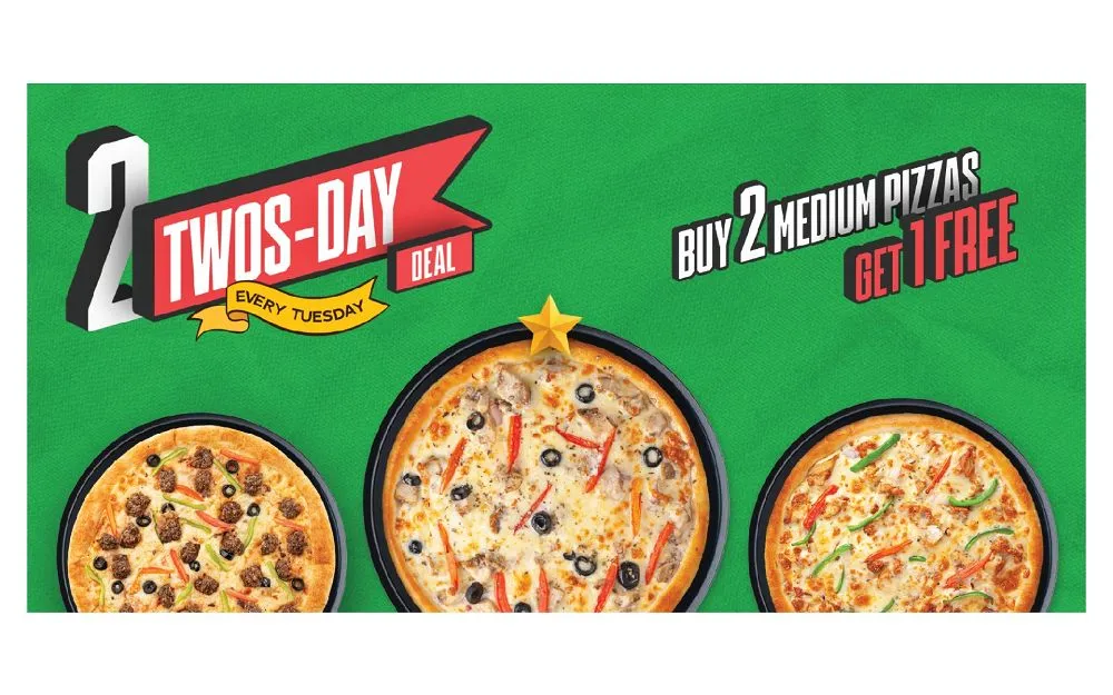 Buy 2 Get 1 Free Only On Tuesday