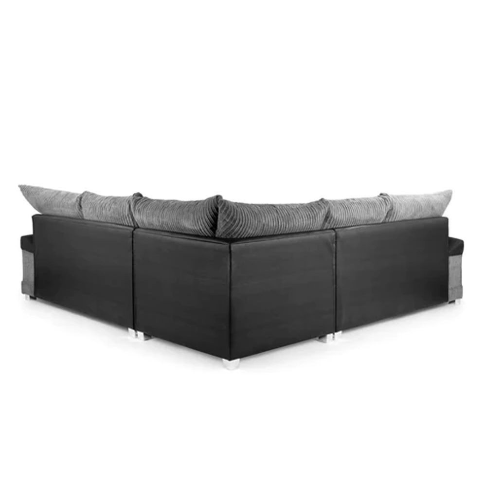 Feshi Black Corner Sofa