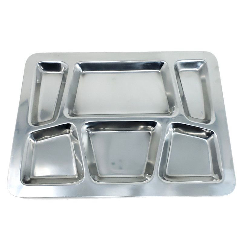 Thali Stainless Steel 6 Compartment