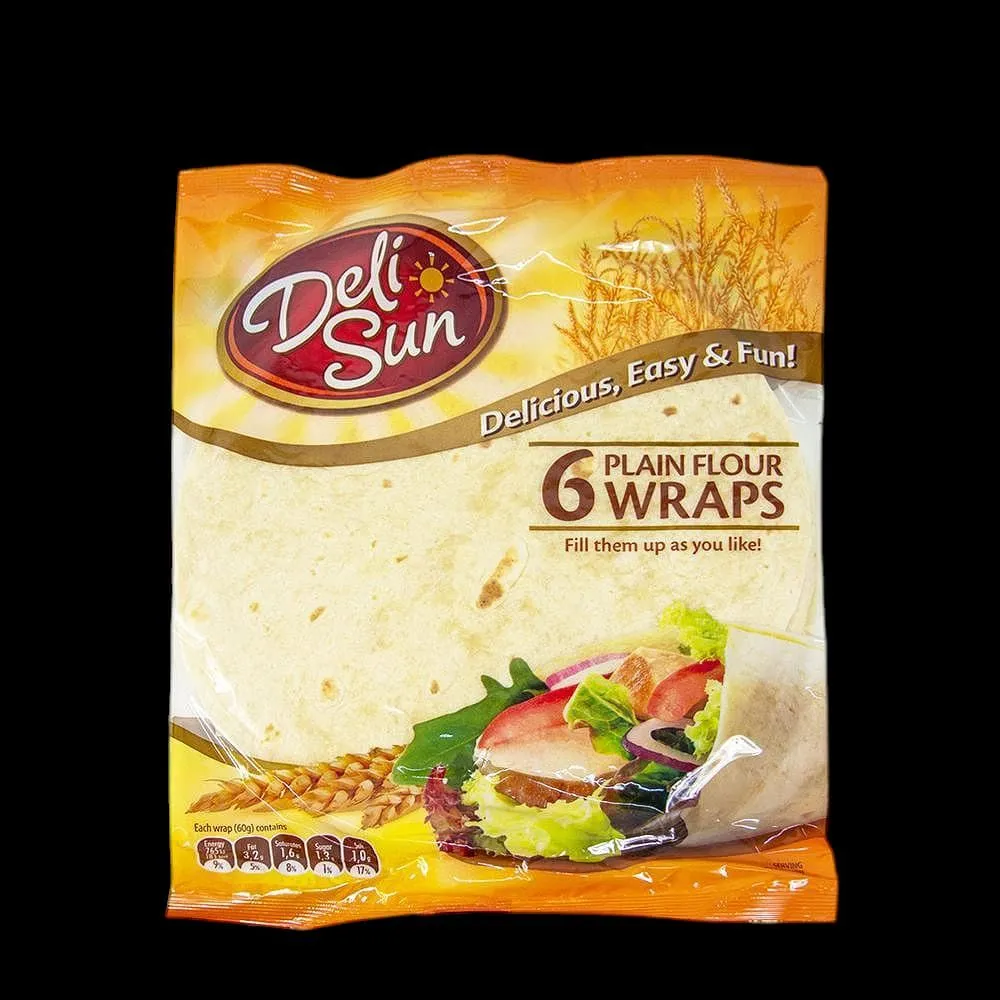 Delisun Plain Flour Wraps 6Pc