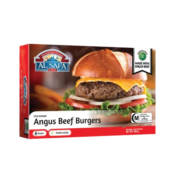 Alsafa Uncooked Angus Beef Burger 8pieces 800g