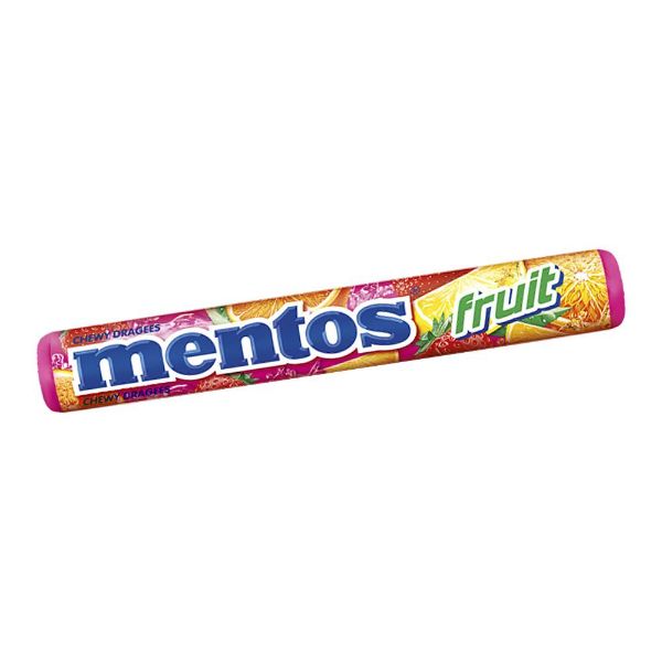 Mentos Chewy Dragees Strawberry 37.5 Gm