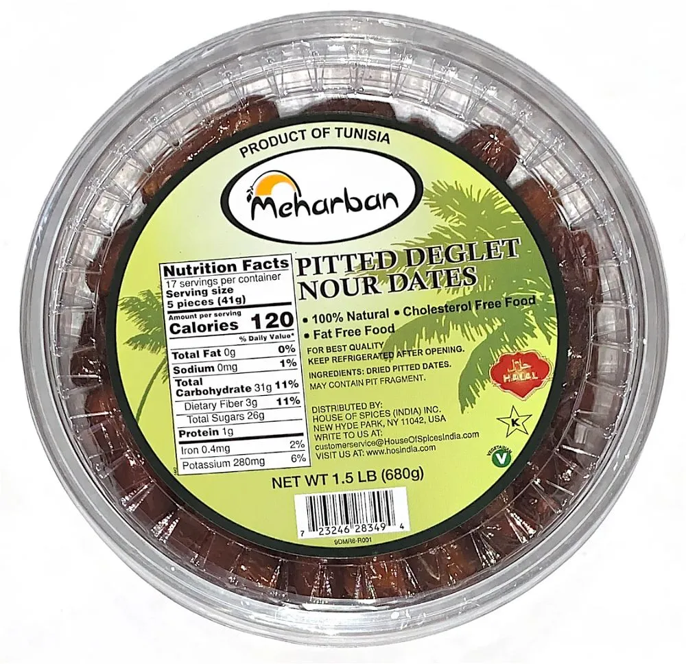 Meharban Pitted Dates 680g (1.5lb)