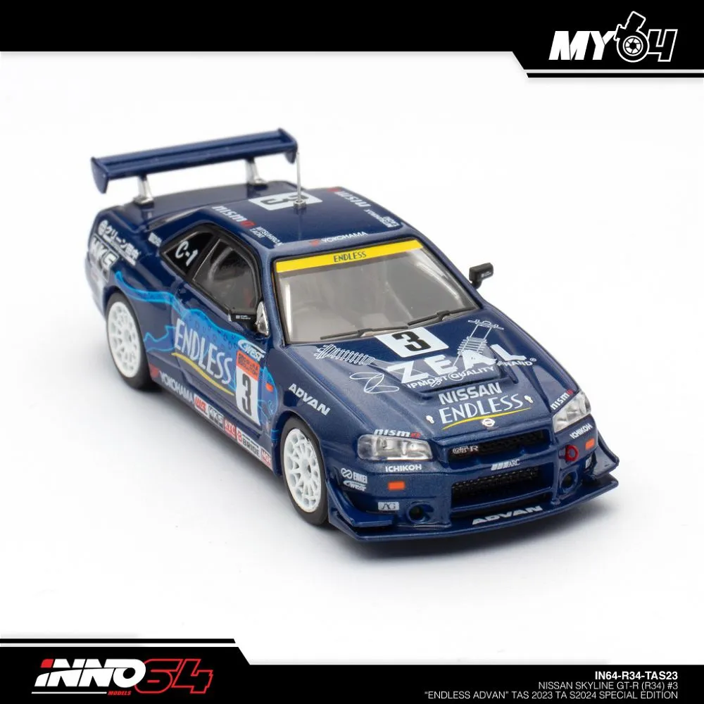 INNO64 | NISSAN SKYLINE GT-R R34 | #3 ENDLESS ADVAN TAS 2023 TA S2024 SPECIAL EDITION