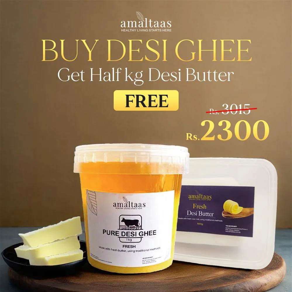 Buy Desi Ghee & Get Half Kg Desi Butter