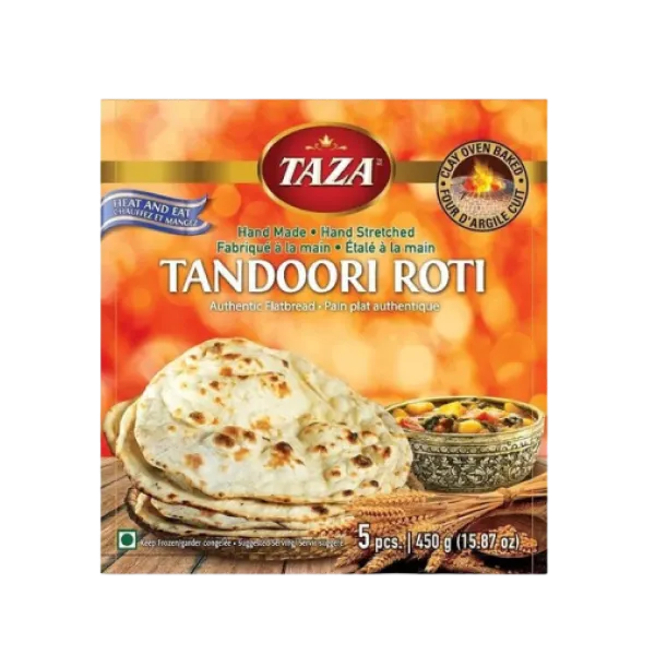 Taza Frozen Tandoori Roti 5Packs 450g