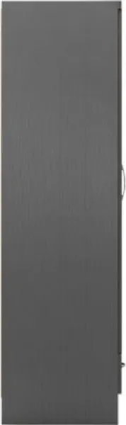 Barry 2 Door 1 Drawer Wardrobe 3D Effect Grey