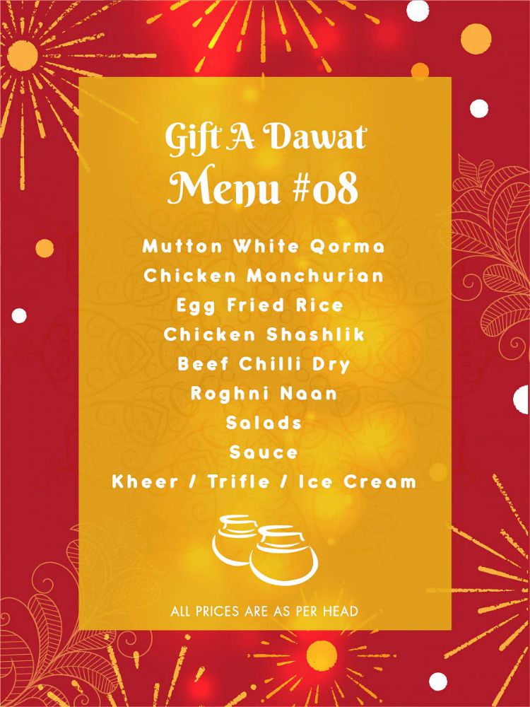 Menu 8 - Gift A Dawat