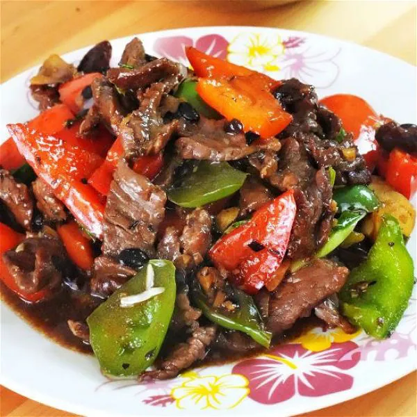 Sliced Beef With Black Bean