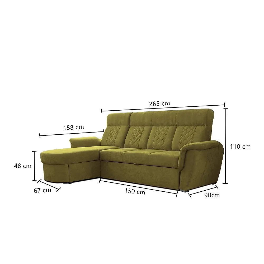 Luzon Mustard Sofa Bed