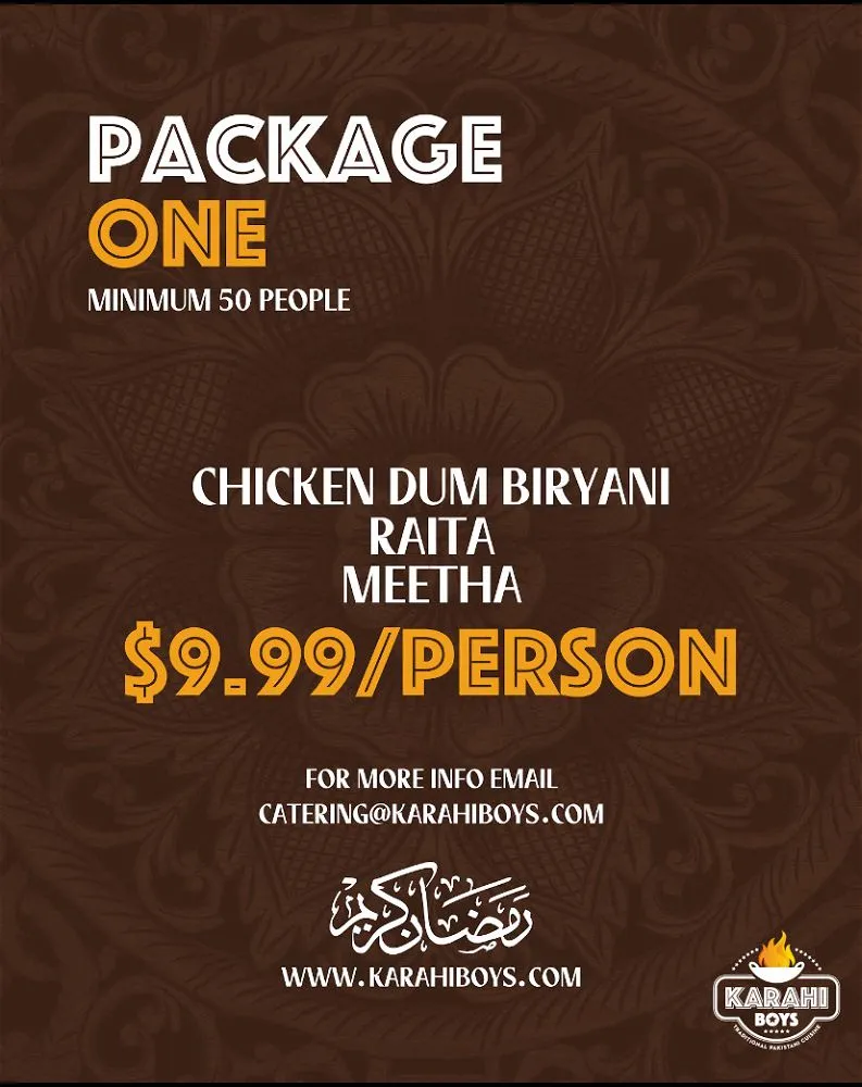 Ramadan Catering Package - One