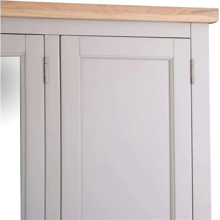 Lesna Grey 3 Door Wardrobe