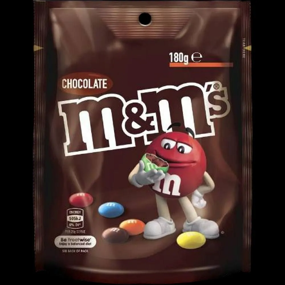 M&M Chocolate Pouch 180Gm