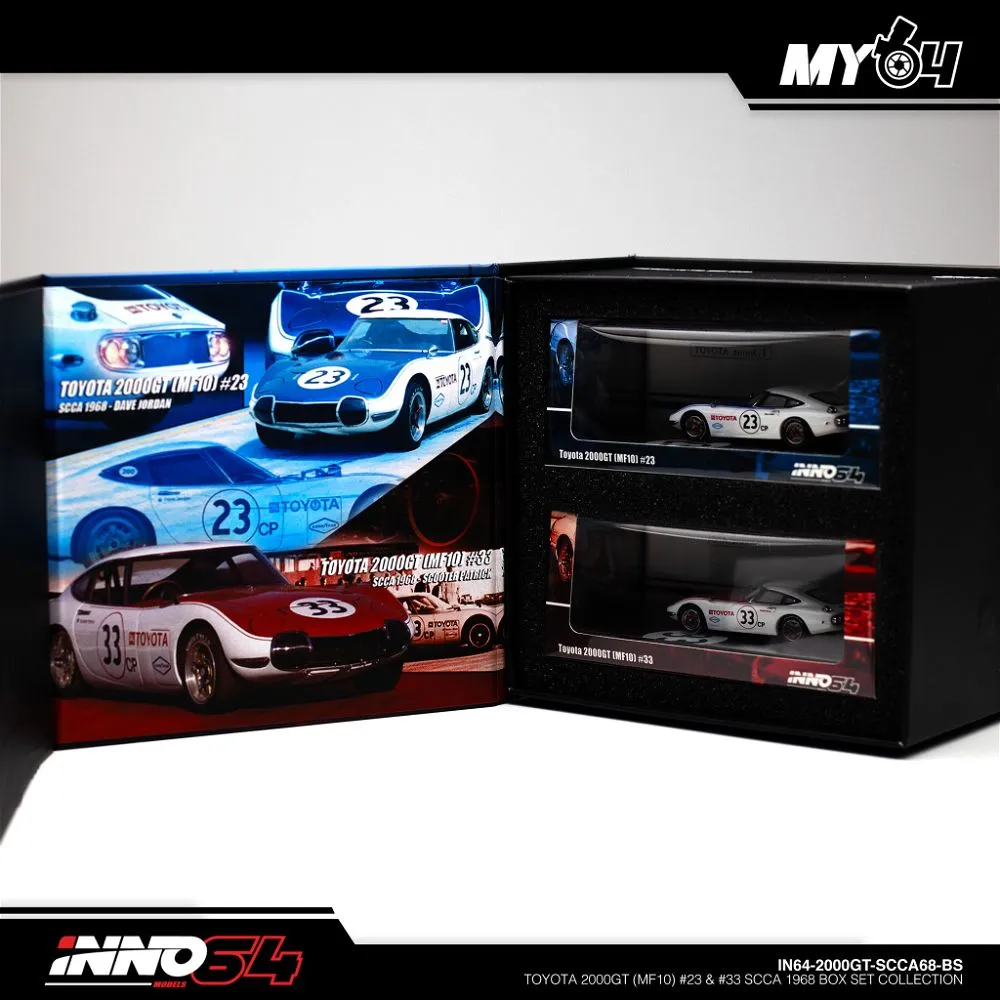 INNO64 | TOYOTA 2000GT | MF-10 #23 & #24 SCCA 1968 BOX SET COLLECTION