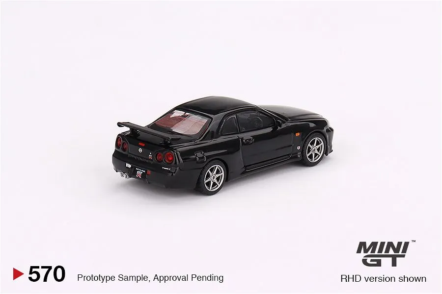 MINIGT | NISSAN SKYLINE GT-R R34 V-SPEC | BLACK PEARL