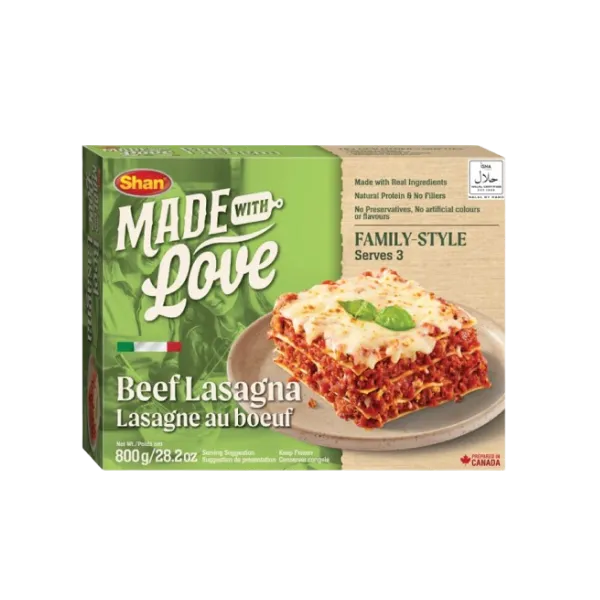 Shan Frozen Beef Lasagna 800g