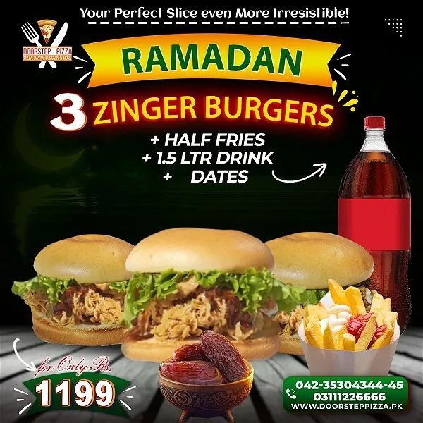 Ramadan Zinger Burger Deal - Deals