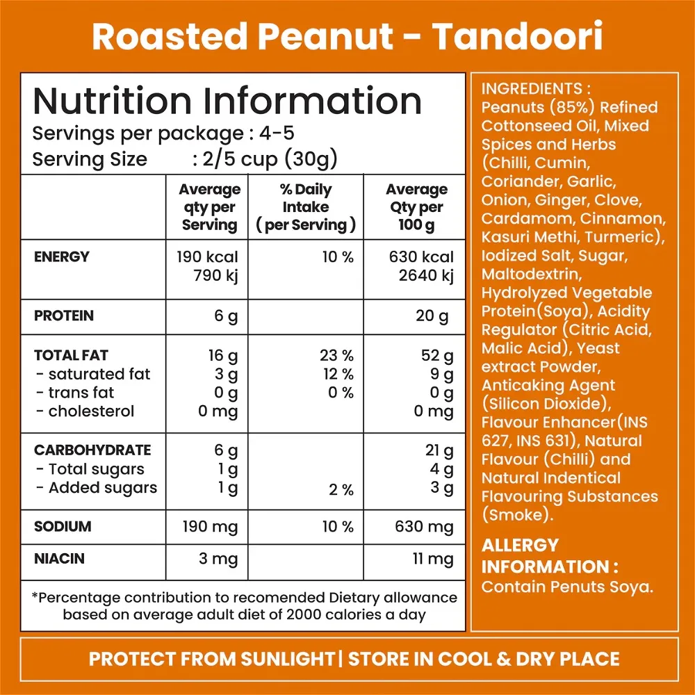 JABSON TANDOORI PEANUTS 140 GM