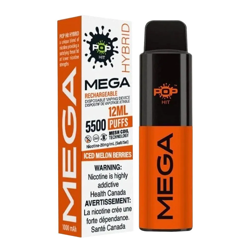 POP HIT HYBRID MEGA 5500 ICED MELON BERRIES