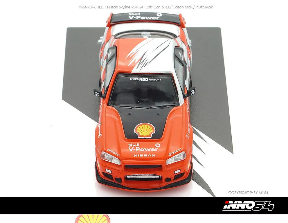 INNO64 | NISSAN SKYLINE GT-R R34 SHELL | HONG KONG TOY SALON 2022