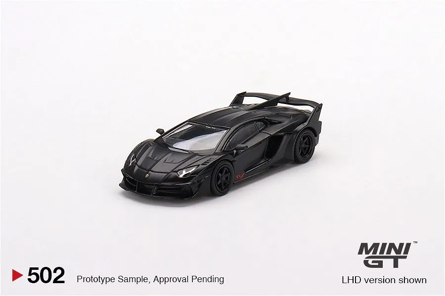 MINI GT | LAMBORGHINI AVENTADOR GT EVO LBWORKS | MATTE BLACK