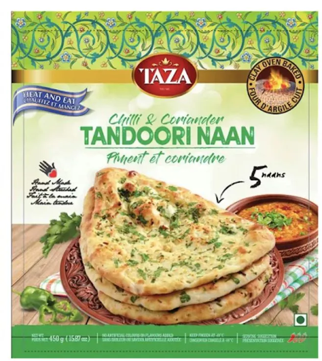 Chilli Coriander Naan 5 for 9.99