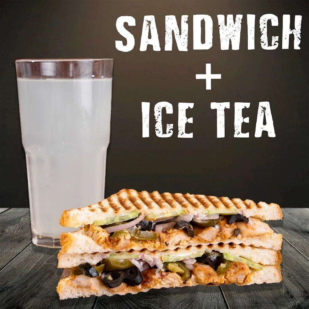 Sandwich With Iced Tea