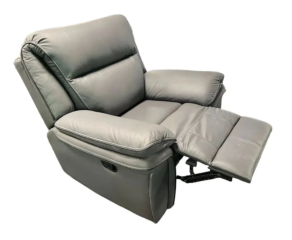 Porano Grey Single Seater Recliner Sofa