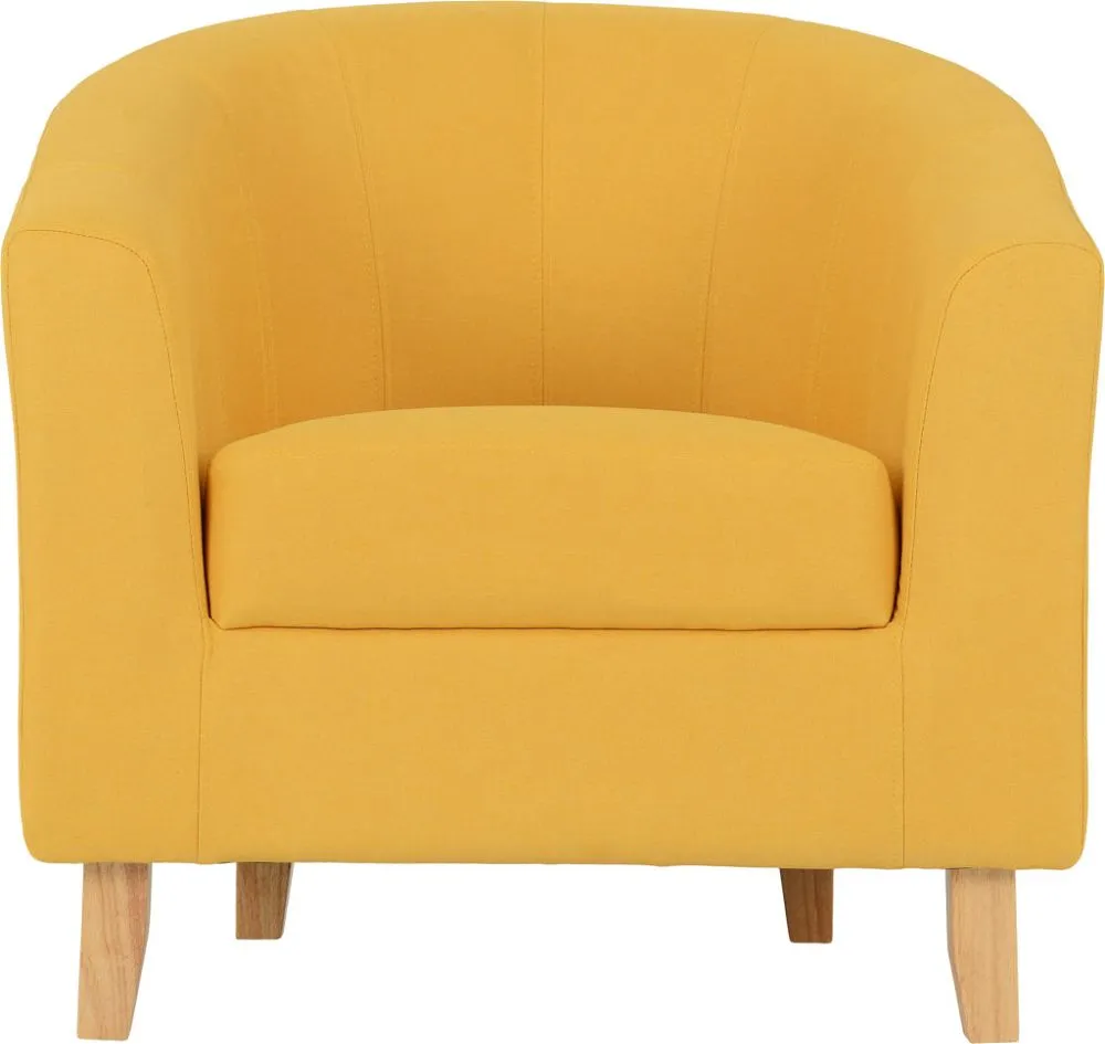 Tub Chair Mustard Fabric