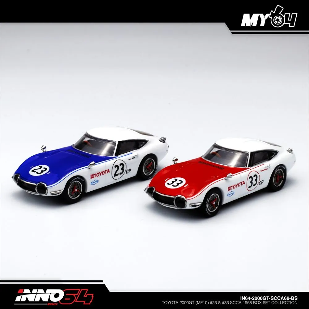 INNO64 | TOYOTA 2000GT | MF-10 #23 & #24 SCCA 1968 BOX SET COLLECTION