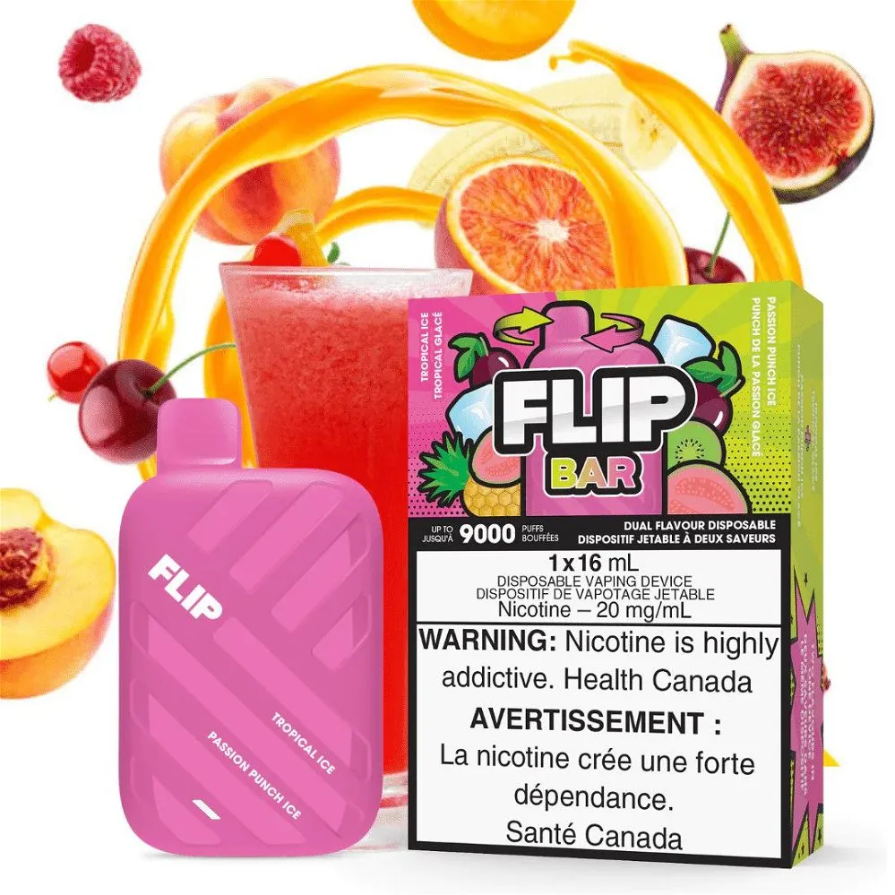 FLIP BAR 9000 TROPICAL ICE- PASSION PUNCH ICE