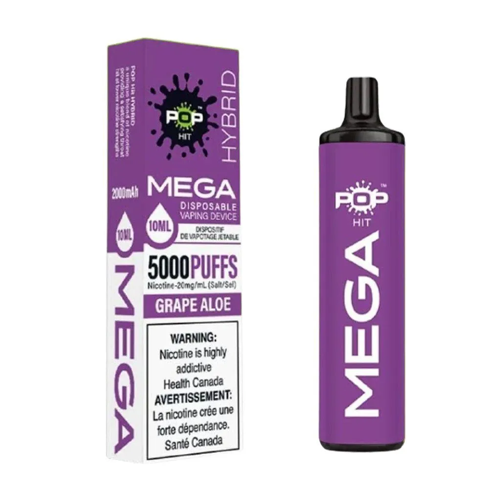 POP HIT HYBRID MEGA 5000  GRAPE ALOE