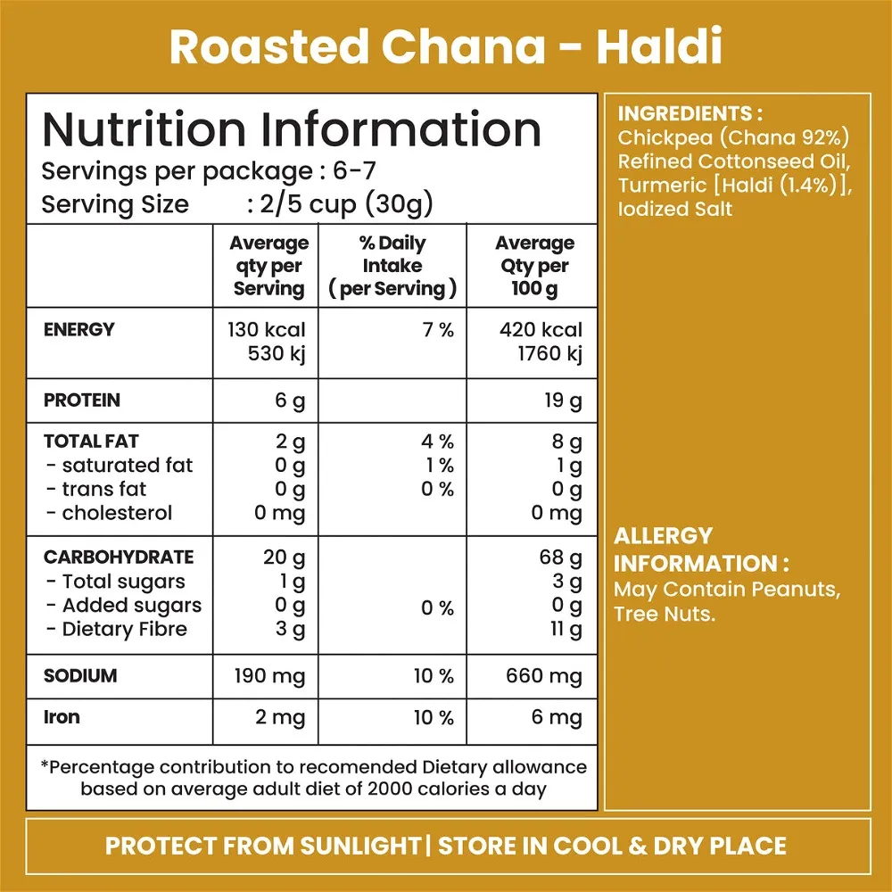 JABSONS TURMERIC CHANA 140 GM