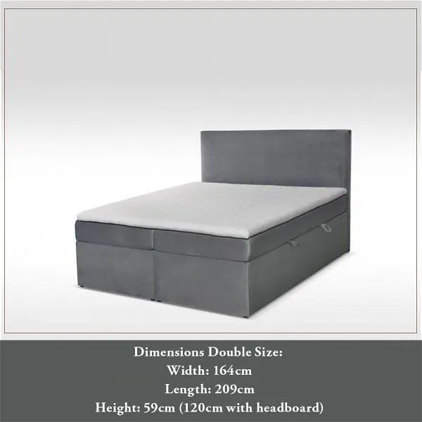 Holton Grey Storage Bed