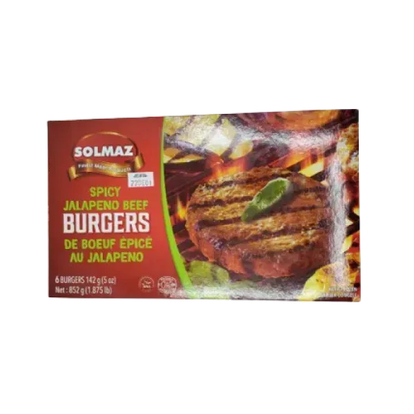 Beef Spicy Jalapeno Burger Solmaz (850g x 10)