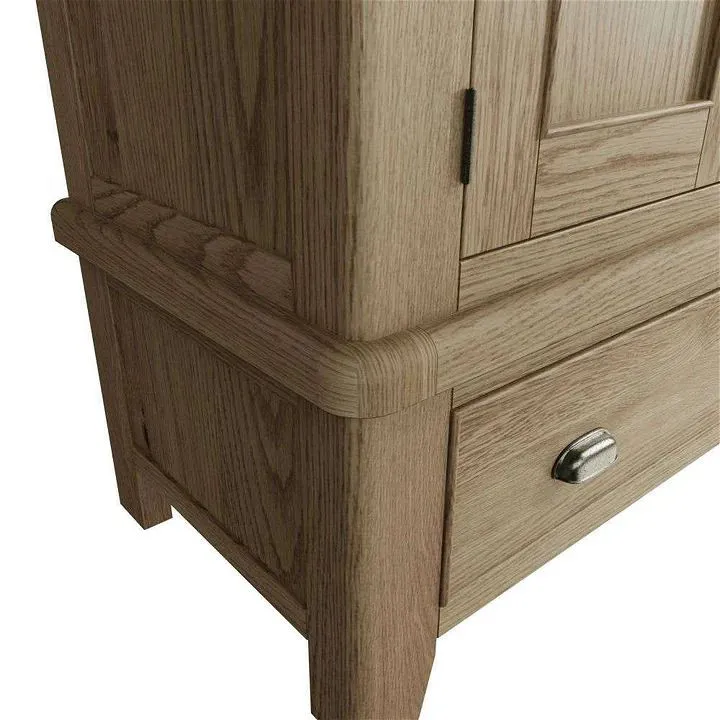 Midland Oak 2 Door Wardrobe