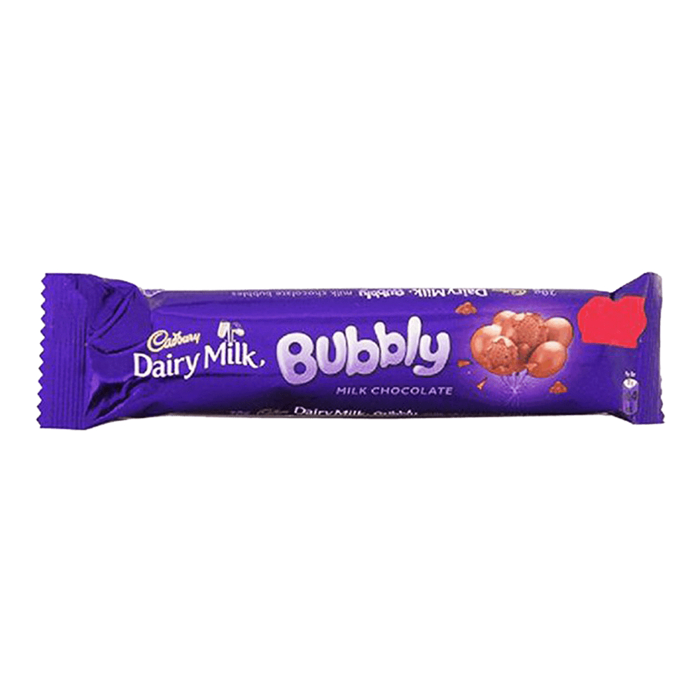 Cadbury Dairy Milk Bubbly Milk Chocolate 20 Gm