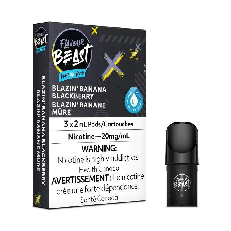 FLAVOUR BEAST POD BLAZIN' BANANA BLACKBERRY