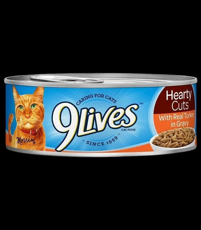 9 Lives Cat Food Tin 156G