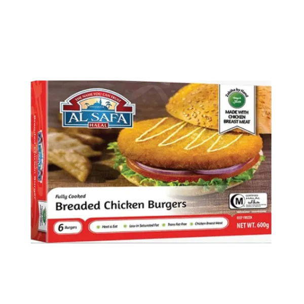 Alsafa Breaded Chicken Burger 600g