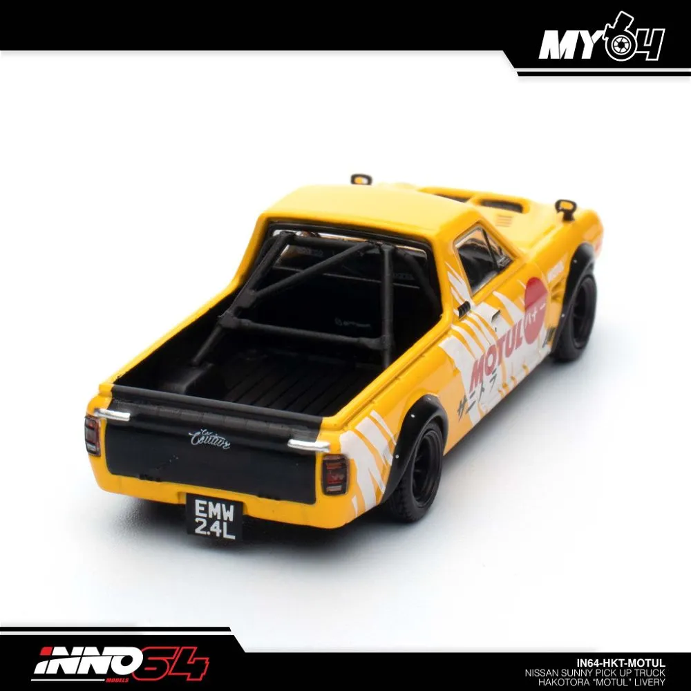 INNO64 | NISSAN SUNNY PICK UP TRUCK HAKOTURA | MOTUL LIVERY