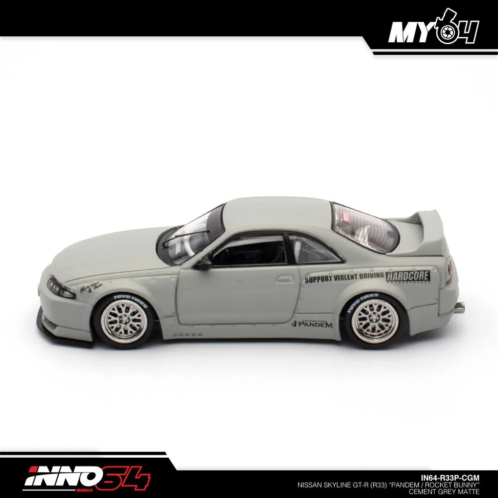 INNO64 | NISSAN SKYLINE GT-R R33 PANDEM | GREY