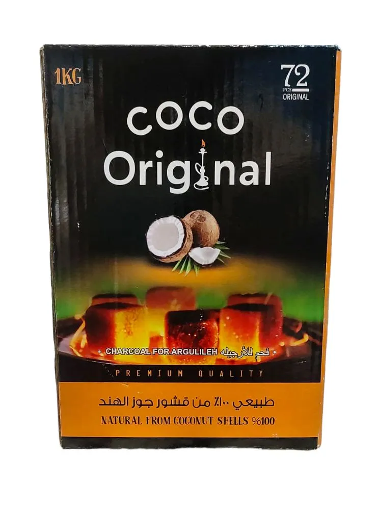 COCO ORIGINAL CHARCOAL -72 PIECES PACK